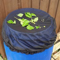 Mesh Cover for Rain Barrel, Rain Barrels Screen Water Bucket Covers Net with Drawstring to Leaves and Debris Out Rain Collection