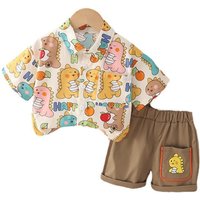 Ensemble chemise et short d'été pour bébé garçon, vêtements décontractés pour enfants, tenues pour bébés, costume pour tout-petits, survêtements pour enfants, nouveau, 2 pièces
