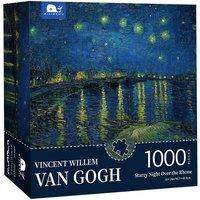Maxrenard Jigsaw Puzzle 1000 Pieces for Adults Kid Van Gogh Puzzle Toy Family Game Famous World Oil Painting Home Decoration