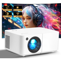 Full HD 4K Beam Projector HD300 Mini Portable 450 ANSI 5G WiFi E-Focus 3D Home Theater Bedroom LED 1080P Smart Video Projector