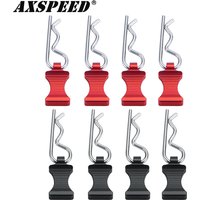 AXSPEED 4PCS RC Car Shell Body Clips Pins Housing Latch R Buckles Fixed for 1/6 RC Crawler Car Axial SCX6 AXI05000 Upgrade Parts