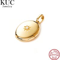 Trendy Elegant 925 Sterling Silver Fine Jewelry 18k Gold Plated Zircon Inlaid Starburst Pendant for Women