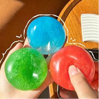 Moldable Ice Slush Squishy Ball Creamy Texture Rustling Sound Stress Relief Fidget Toy