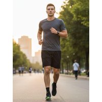 AliExpress NONE Summer Men's Shorts Cool Sportswear Running Sport Shorts Casual Bottoms Gym Fitness Training Jogging Short Pants Men Black Gray