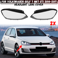 Car Front Headlight Glass Cover For Volkswagen VW Golf 7 MK7 GTI 2014 2015 2016 2017 Headlamp Shell Lens Replace Lampshade