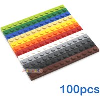 100pcs 1x12 Dots DIY Building Blocks Thin Figures Bricks Educational Creative Size Compatible With 60478 Toys for Children