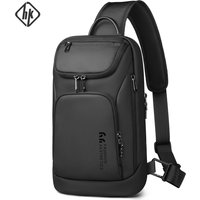 HK Business Crossbody Bag For Men Portable Shoulder Messenger Bags Male Waterproof Travel Short Trip Chest Bag For 11 Inch iPad