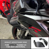 For Aprilia Tuono V4 1100 2023 Universal Downforce Racing Spoiler Aero Winglets Side Wind Deflector Windshield Aerodynamic Wing