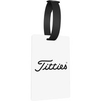 Titties Golf Ball Luggage Tags Suitcase Accessories Travel Baggage Boarding Tag Label Holder ID Name Address