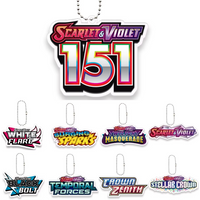 Für beliebte Anime-PTCG-Logos: Kreativer Acryl-Schlüsselanhänger „Scarlet & Violet“ – Exquisites Festivalgeschenk und Rucksack-Accessoire