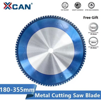 XCAN 1pc Metal Cutting Blade Disc 180-355mm Carbide Saw Blade 36T-90T for Aluminum Iron Steel Nano Blue Coated image 4