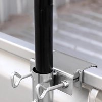 Umbrella Holder Heavy Duty Sturdy Portable Easy Install Umbrella Stand Mount Fixed Clip for Camping Boat Desk Fishing Pole