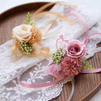 1pc Simulated Rose Wrist Flower, Bridesmaid Wrist Flower, Hand Flower for Wedding, Wedding Accessories, Wedding Party Decoration