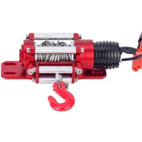 1:10 Scale RC Car Wired Automatic Simulated Metal Winch for 1/10 RC Crawler Axial SCX10 90046 TRX4 Redcat Gen8