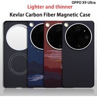 For OPPO X9 Ultra Luxury 600D Aramid Fiber Case Ultra Thin Magnetic Carbon Fiber Cover Shockproof Anti-Fingerprint