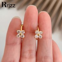Rrjzz 3mm Full Moissanite Huggie Hoop Earrings for Women Round Cut D Color VVS1 Lab Created Moissanite Diamond Earring Jewelry