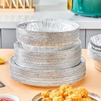 10pcs Aluminium Foil Trays Air Fryer-Specific Foil Trays Food-Grade Household Foil Bowls Disposable Aluminium Foil Trays