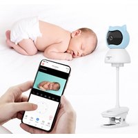 4MP WiFi XIAOVV Baby Monitor Two-Way Audio Motion Detection Night Vision Baby Camera for Home Security 360°