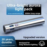 High-Intensity Stainless Steel Flashlight Ultra-Long Battery Life Outdoor Home Use Multi-Function Strong Light Torch Light