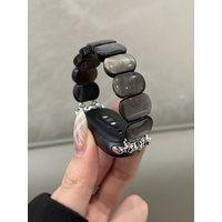 Gemstone Strap For Xiaomi Mi Band 10 9 8 Pro Miband 8Pro 9Pro Fashion Energy Healing Stone Watchband Crystal Bracelet Wristband