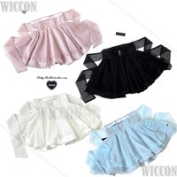 Jirai Kei Gauzy Skirt Cosplay Costume Kawaii 360-degree Hemline Skirt Sweet Cute Dress Girl Women Christmas Holloween Customized