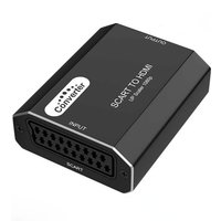 Scart to HDMI Converter 1080P Scart input to HDMI output Video Audio Upscale Converter Adapter for TV Sky Box STB Plug and Play