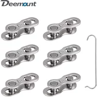 6 Pairs Bicycle Chain Missing Link Joints Carbon Steel Magic Master Quick Links & Release for 1/6/7/8/9/10/11/12 Speed Connector