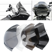 13" Motorcycle Fairing Deflector Wave Windshield Windscreen For Harley Road Glide FLTRX FLTR FLTRU 2015+ Black/Smoke/Clear/Tea