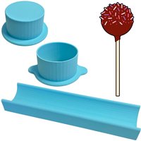 Deluxe Circle Cake Pop Mold Set withTray – Easy Cake Pop Circle Maker for Perfect Treats -Cake Pop Cutter, Cake Pop Kit, Baking