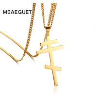 Russian Orthodox Cross Pendant Men Women Christian Crucifix Male Church Eternal Church Inspirational NIKA Necklace
