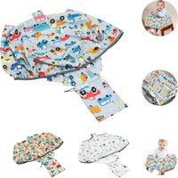 Baby Shopping Cart Seat Cover Polyester Waterproof Carton Style Baby Safety Cart Cover Comfortable Children Anti-Dirty Seat Pad
