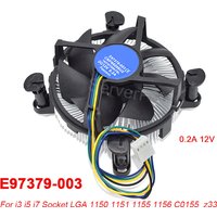 With 90mm CPU Fan Aluminum Heatsink for Intel E97379-003 Core i3/i5/i7 Socket LGA1150/1155/1156 4Pin Quiet Heat Sink