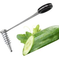 Stainless Steel Spiral Slicer Blade Cucumber Carrot Potato Vegetable Spiral Knife Kitchen Tool Curler Handheld Kitchen Accessory