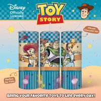 1pc 20oz Cute Disney Toy Story Characters Stainless Steel Tumbler Insulated Water Cup with Straw for Hot Cold Drink Perfect Gift