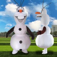 Anime Cartoon Olaf Maskottchen-Kostüme Niedliche Anime Cosplay Performance Magischer Schneemann-Kostüm Erwachsenen-Party Weihnachts- und Halloween-Out