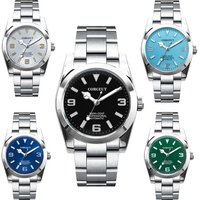 2025 Luxury nh35 Corgeut 36MM/39MM Men Automatic Mechanical Wristwatches Sapphire Luminous Stainless 10Bar Relogio Masculino
