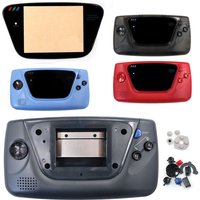HISPEEDIDO High quality For Sega Game Gear GG ABS Full Housing Shell Replacement Kits w/button pads Glass Lens