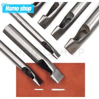 1pc 2mm-6mm Width Leather Oval Shape Hole Punch Steel Craft Hollow Hole Punch Leather Tools Leather Belt Hole Punch DIY Tools