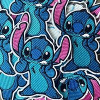 5-20-100Pcs Disney Stitch Alien Dog Iron on Patch for Kids Clothes Jeans DIY Coat Hat Embroidery Applique Sew Patches