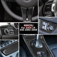 For BMW Z4 E85 E86 2003โ2008 Car Accessories Carbon Fiber Car Play Frame Mirror Cup Holder Headlight Panel Trim Modified Sticker