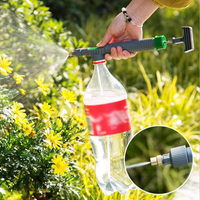 High Pressure Air Pump Manual Sprayer Adjustable Plastic Bottles Spray Head Nozzle Garden Watering Spray Sprayer Practical Tools