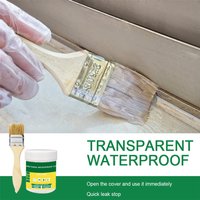 Agent de scellage de revêtement imperméable 30-300g, pâte Invisible transparente, colle avec brosse, réparation adhésive, toit de maison, salle de bains, bateaux