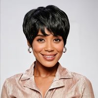 Sleek Pixie Wigs Human Hair For Women Full Machine Made Fringe-Added Natural Realistic Short Bob Wig Breathable Cap Soft Touch