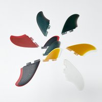 UPSURF FCS II Quad Fin Set RM Size 4 Fins High Performance Fiberglass Surfboard Quad Fins For Fish, Funboard,Twin Fin Boards