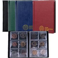 60Pocket Coin Collection Album Coin Collection Bookshelf Display Organiser Coin Storage Organiser Album Money Bag for Collectors