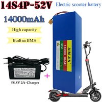 AliExpress aimjin 18650 Lithium Battery 52V 14S4P 14000mah battery pack 1500W with BMS for Balance Car, Bike, Scooter, Tricycle + 58.8V Charger