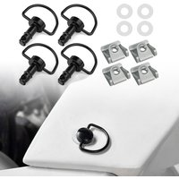 17mm Universal Quick Release Fasteners D-RING 1/4 Turn Rivet Fairing Bolts Studs For DUCATI MV Agusta Aprilia Yamaha R1 R6 Honda