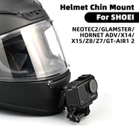 For SHOEI Z7/GLAMSTER/GT Air1 Helmet Chin Mount For GoPro Aluminium Customized Helmet Camera Mount Motorcycle Accessories