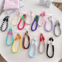 Candy Color Wrist Strap Lanyard For iPhone Samsung Phone Accessorie micro Camera GoPro USB Flash Drives Keys ID Card