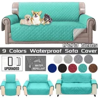 1 2 3 Seater Waterproof Sofa Cover Plaid Fabric Anti-Slip Pet Dog Kids Sofa Mat Covers Luxury Living Room Sofas Slipcovers